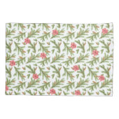 Housse D'oreillers Boughs de pin de Noël et Poinsettias (Dos)