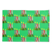 Housse D'oreillers Bougies de Noël (Dos)