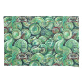 Housse D'oreillers Boules de Noël vertes (devant)