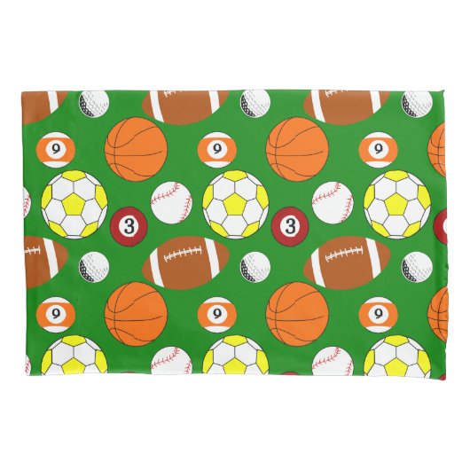 Housse D'oreillers Boules de sport (devant)