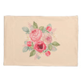 Housse D'oreillers Bouquet de roses peintes (Dos)