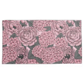 Housse D'oreillers Bouquet floral en rose (devant-Droit)
