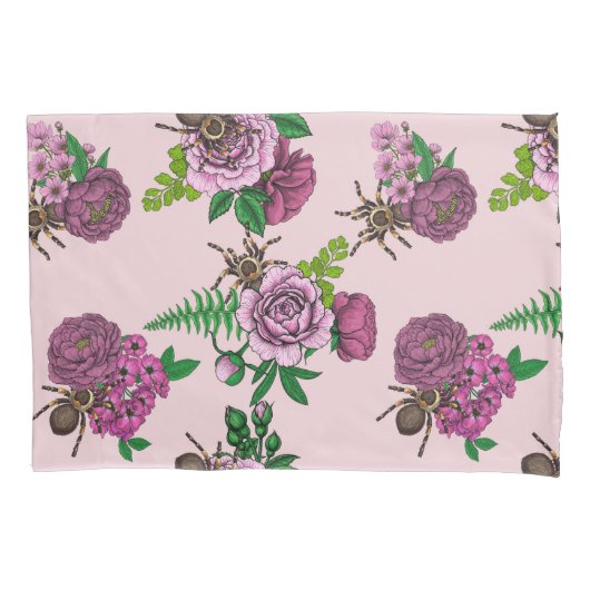 Housse D'oreillers Bouquets et tarantula (devant-gauche)