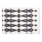 Housse D'oreillers Bowties bleues et dorées (devant)