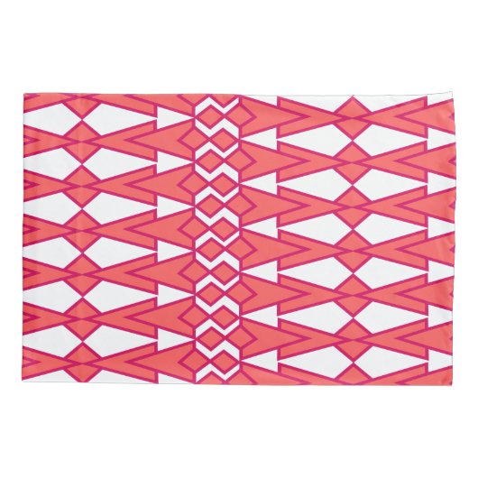 Housse D'oreillers Bowties rouges et roses (Dos)