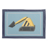 Housse D'oreillers Boy's Bedroom Excavator Marine Standard (Dos)