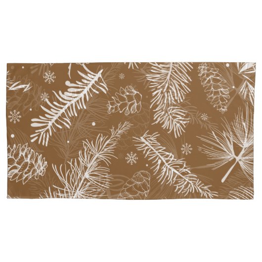 Housse D'oreillers Branches et pin 3 (devant)