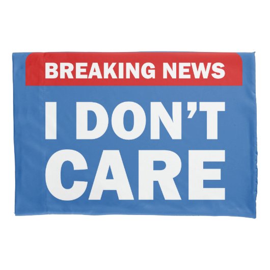 Housse D'oreillers Breaking News (devant)