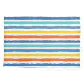 Housse D'oreillers Bright Beach Striped Motif (Dos-gauche)