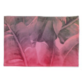 Housse D'oreillers Bright Fun Rose Tropical Summer Palm Feuille (Dos)