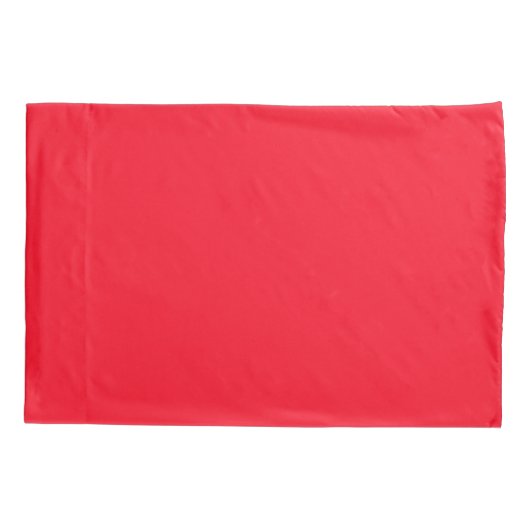 Housse D'oreillers Bright red solid (Dos)