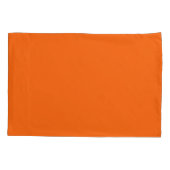 Housse D'oreillers Bright Tiger Orange Solide couleur Impression (Dos)