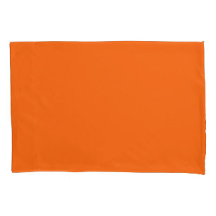 Housse D'oreillers Bright Tiger Orange Solide couleur Impression