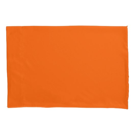 Housse D'oreillers Bright Tiger Orange Solide couleur Impression (devant)
