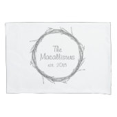 Housse D'oreillers Brindilles et vignes (devant)