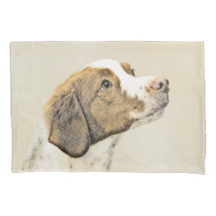 Housse D'oreillers Brittany Peinture - Cute Original Chien Art