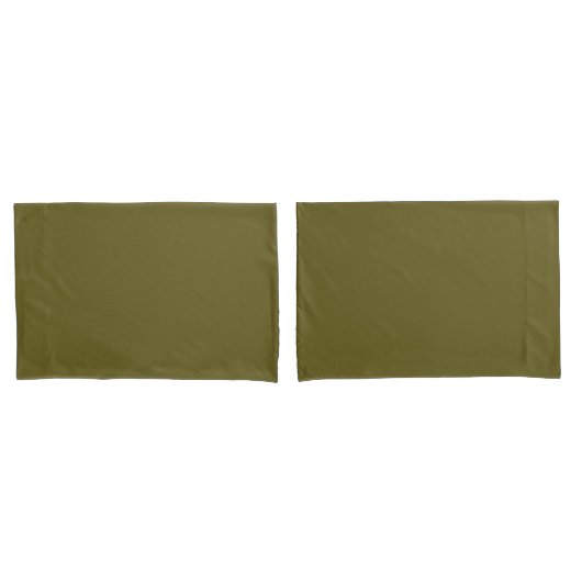 Housse D'oreillers bronze antique (uni) (devant-Set)