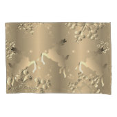 Housse D'oreillers Bronzy Reindeer et Snowflakes (devant-gauche)
