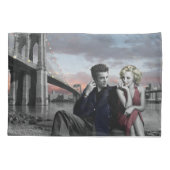 Housse D'oreillers Brooklyn B&W 2 (Dos-gauche)