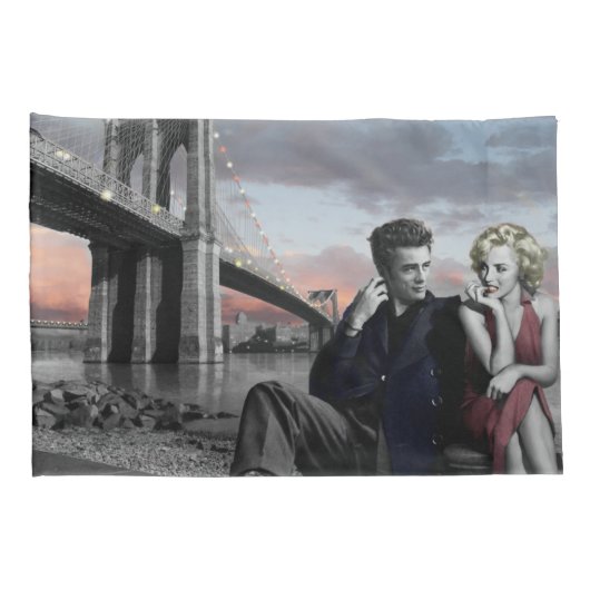 Housse D'oreillers Brooklyn B&W 2 (Dos-Droit)