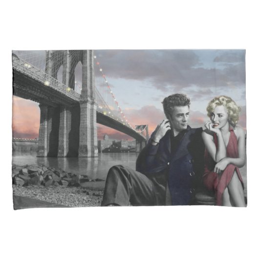 Housse D'oreillers Brooklyn B&W 2 (devant-Droit)