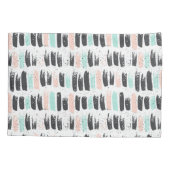 Housse D'oreillers Brosses et motif de courses d'encre (Dos-gauche)