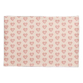 Housse D'oreillers Brouiller | Terracotta Boho Heart Motif à thème (Dos-gauche)