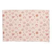 Housse D'oreillers Brouiller | Terracotta Boho Heart Motif à thème (devant-gauche)