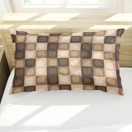 Housse D'oreillers Brown moderne Boho Arch Motif Aztèque géométrique