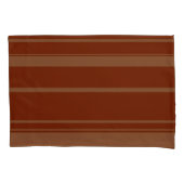 Housse D'oreillers Brown Stripe Pattern Pillowcase (devant-gauche)