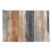 Housse D'oreillers Brûlé Orange Navy Dusty Bleu Distressed (Dos-Droit)