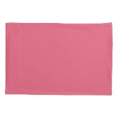 Housse D'oreillers Bubblegum rose couleur solide Impression, Rouge ro (Dos)