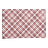 Housse D'oreillers Buchanan tartan rouge blanc plaid (devant-Droit)
