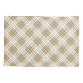 Housse D'oreillers Buffle Tan Beige Brown Plaid Tartan Plaid (Dos)