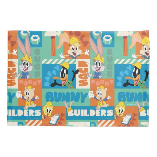 Housse D'oreillers BUGS BUNNY BUILDERS™| Character Grid Pattern (Dos)