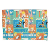 Housse D'oreillers BUGS BUNNY BUILDERS™| Character Grid Pattern (devant)