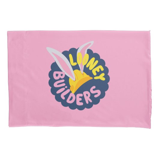 Housse D'oreillers BUGS BUNNY BUILDERS™| Hard Hat Scalloped Logo (devant)