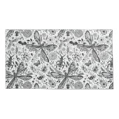 Housse D'oreillers Bugs de Doodle sur bleu foncé (Dos-gauche)