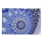 Housse D'oreillers Bulles fractales Ombre Bleu Abstrait (Dos)