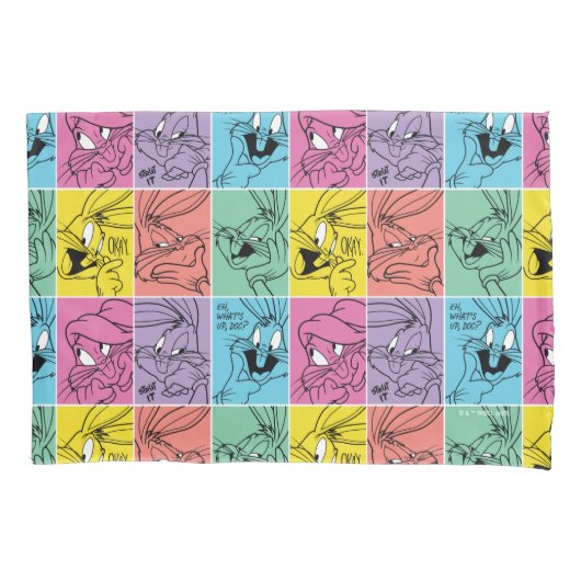 Housse D'oreillers BUNNY™ - Expressions de blocs de couleur (devant)