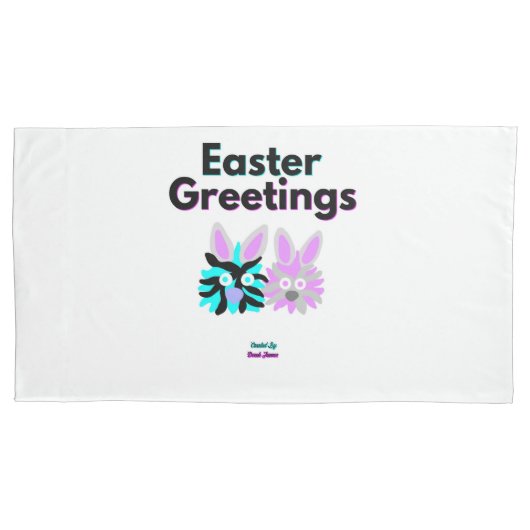 Housse D'oreillers Bunny Fuzzies King Size (devant)