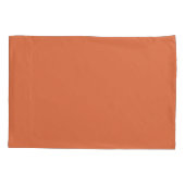 Housse D'oreillers Burnt Terracotta Orange (Dos-gauche)