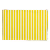 Housse D'oreillers Cabana White Beach Stripe jaune (Dos-gauche)
