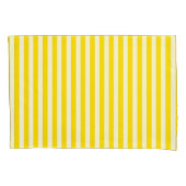 Housse D'oreillers Cabana White Beach Stripe jaune (devant-gauche)