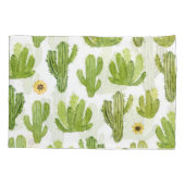 Housse D'oreillers Cactus du désert vert : Aquarelle transparente (Dos)