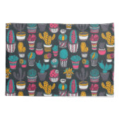 Housse D'oreillers Cactus tiré par la main dans le motif de style de (Dos-gauche)