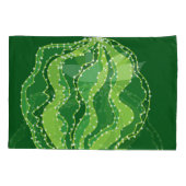 Housse D'oreillers Cactus vert : motif abstrait naturel. (Dos)