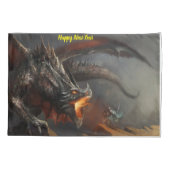 Housse D'oreillers Cadeau du nouvel an Dragon Coussin Coque (Dos)