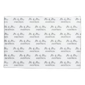 Housse D'oreillers Cadeau mariage M. et Mme, literie personnalisée (Dos)