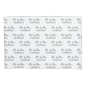 Housse D'oreillers Cadeau mariage M. et Mme, literie personnalisée (devant)